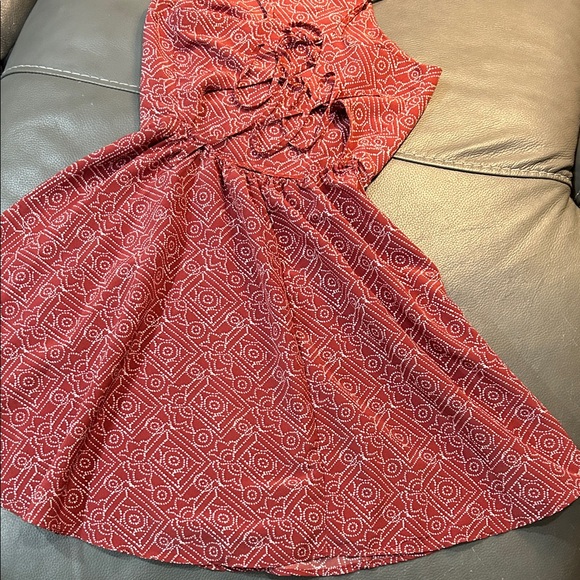 Hollister Red Geometric Pattern Dress, size S - Picture 5 of 6
